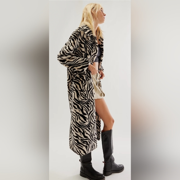 Free People Perfect Zebra Maxi Jacket - Picture 5 of 11